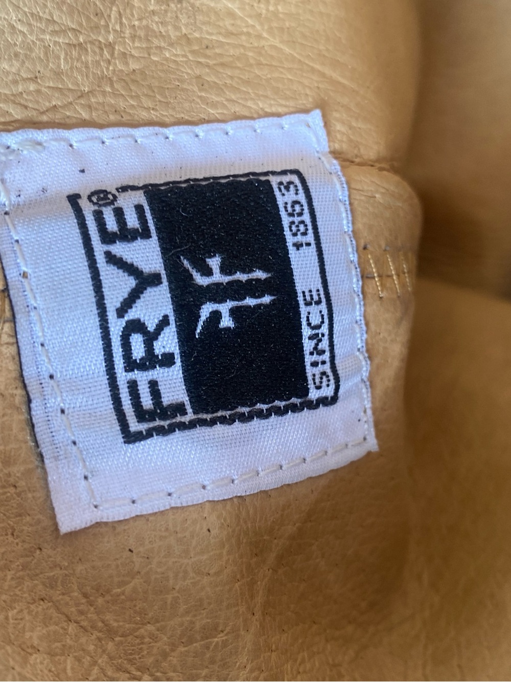 Frye Tall Leather Riding Boots Cognac Brown 6 1/2 Classic Equestrian - Picture 7 of 14